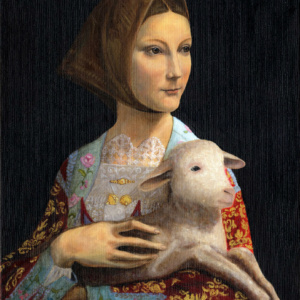 la dama con l'agnellino