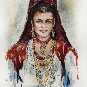 donna costume sardo